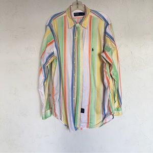 Vintage Polo Ralph Lauren Striped Shirt - Large